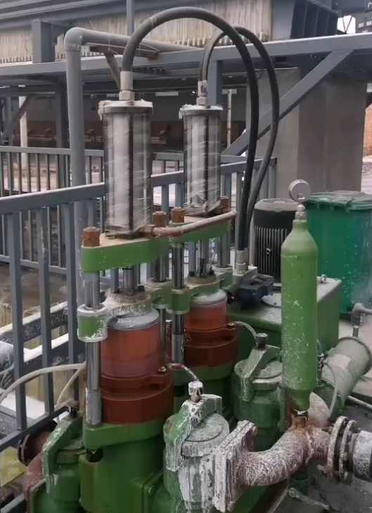 磚廠脫硫廢水處理YBH200陶瓷柱塞泵使用現場
